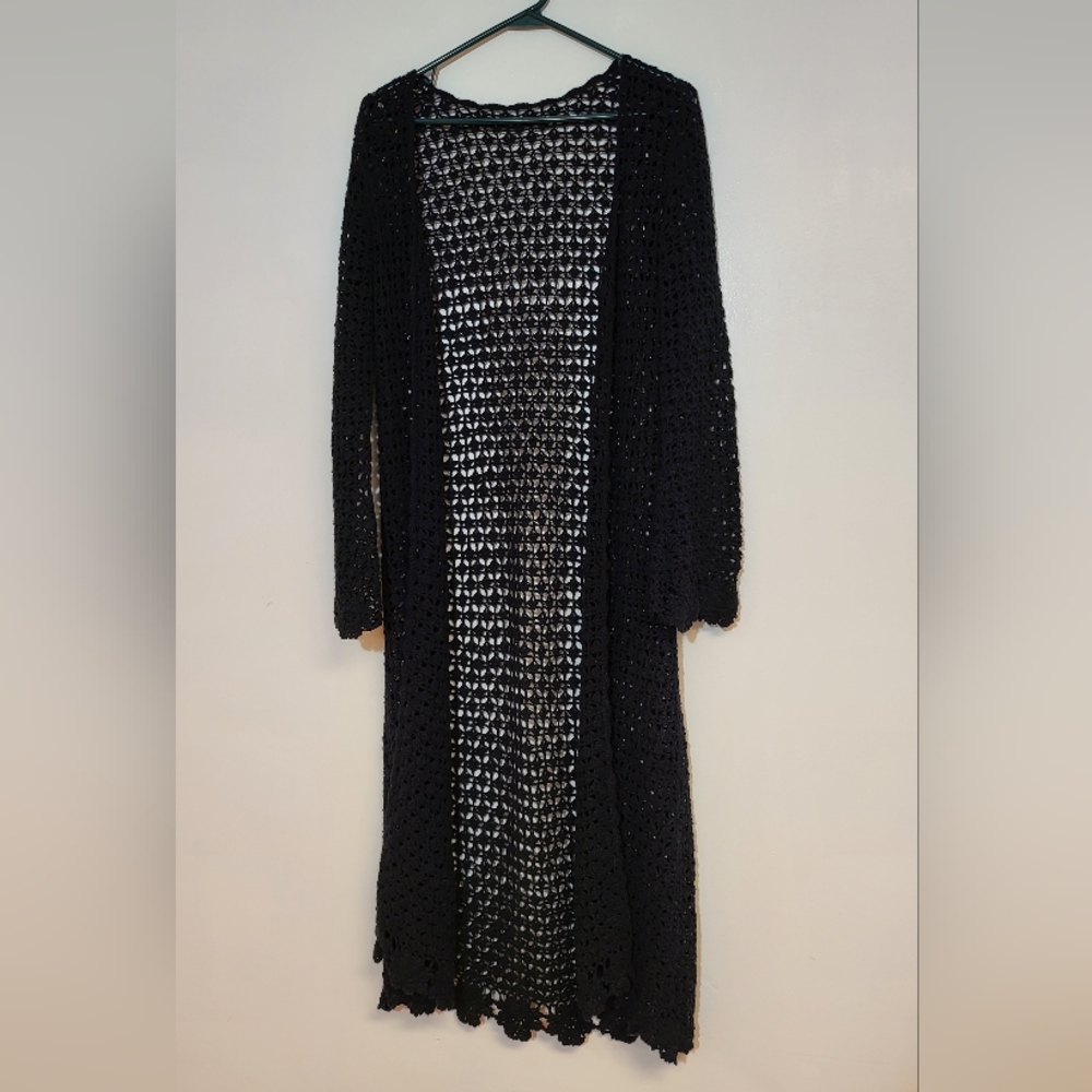 Floor Length Chrochet Cardigan
